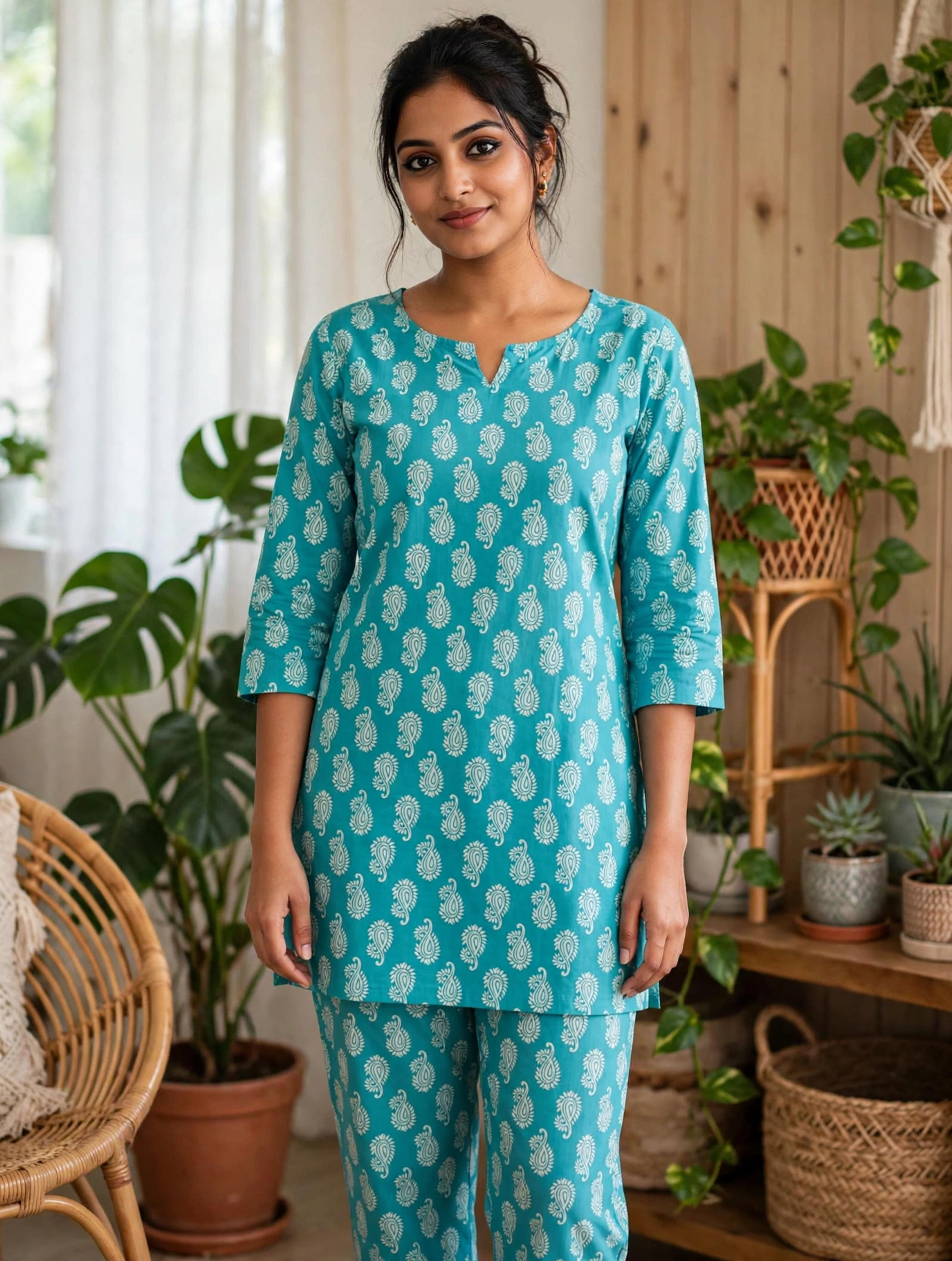 Women's Premium - night pyjama without zip - Style 2