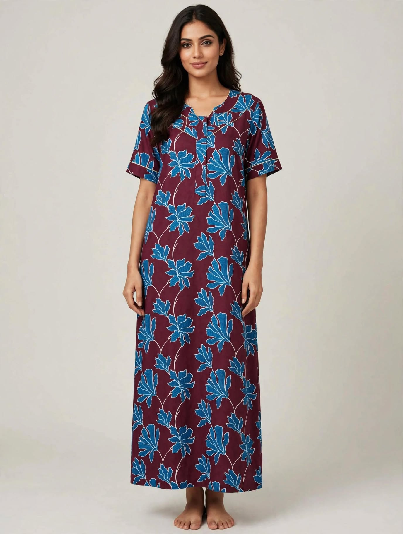 Women's Premium - Nighty with zip - Style 2