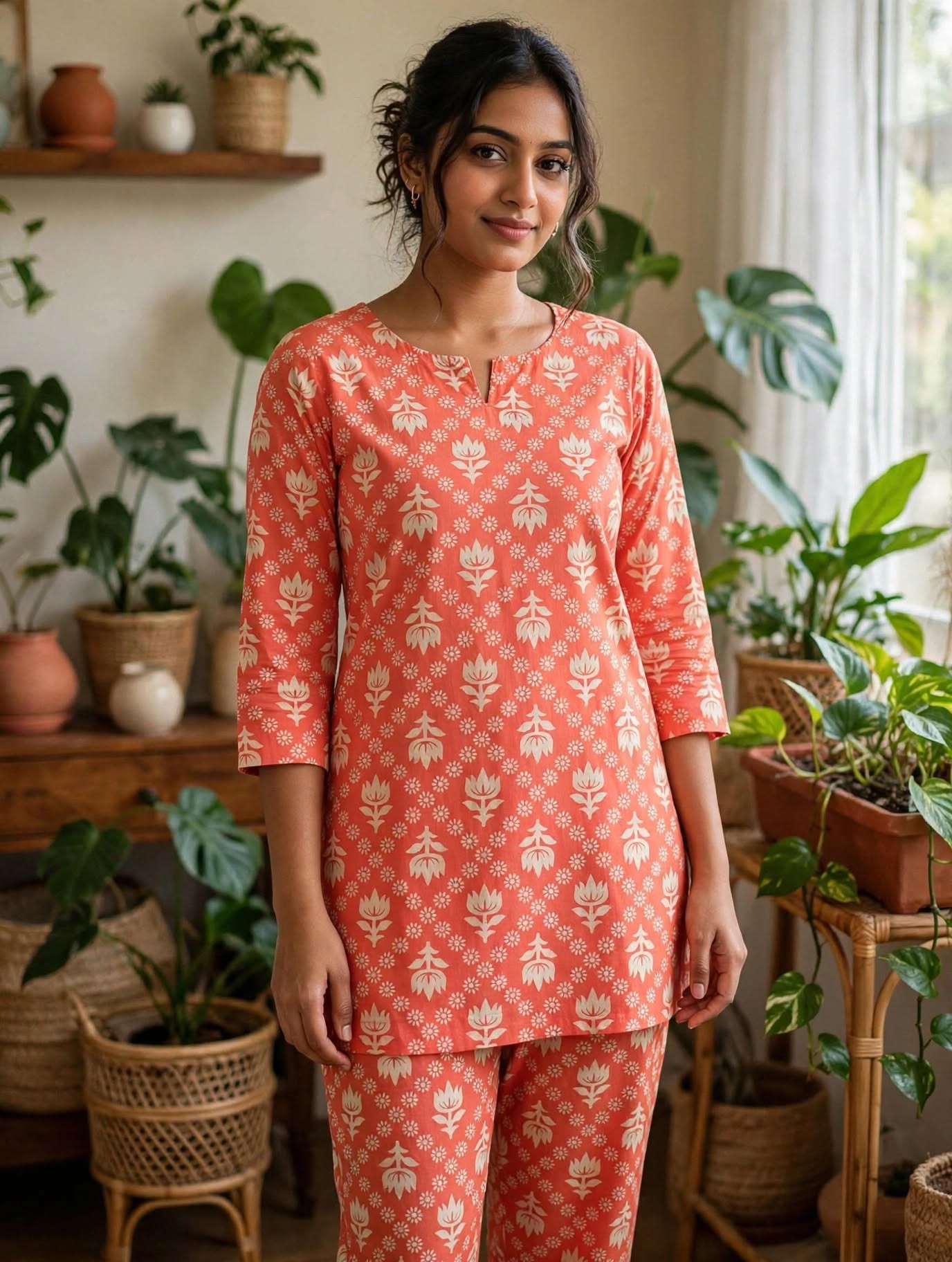Women's Premium - night pyjama without zip - Style 1