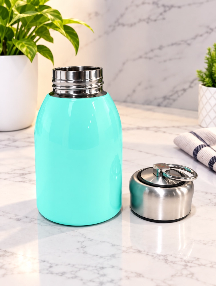 Turquoise Blue Mini Stainless Steel Vacuum Mug
