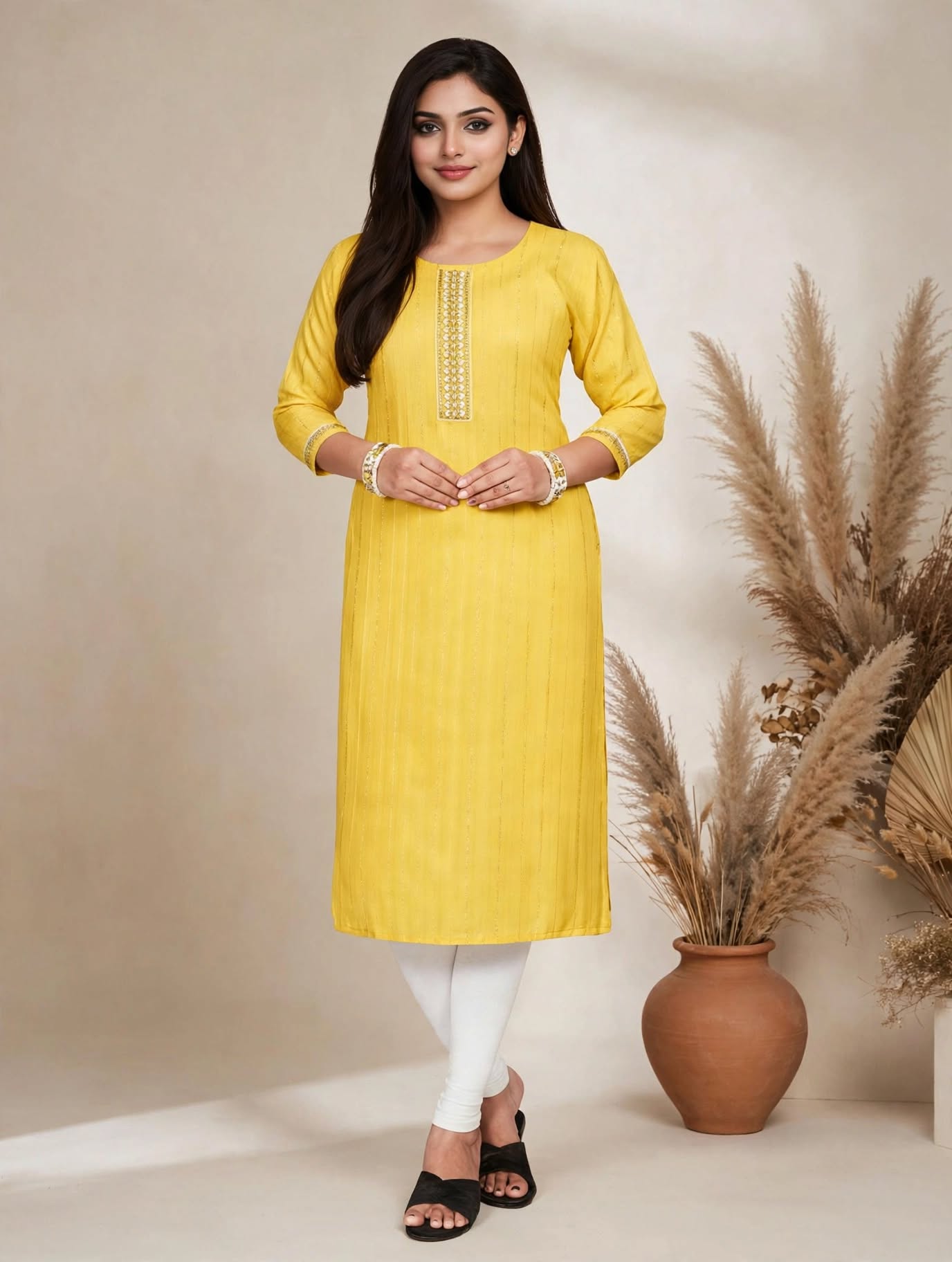 women  straight cut kurta - Style 1