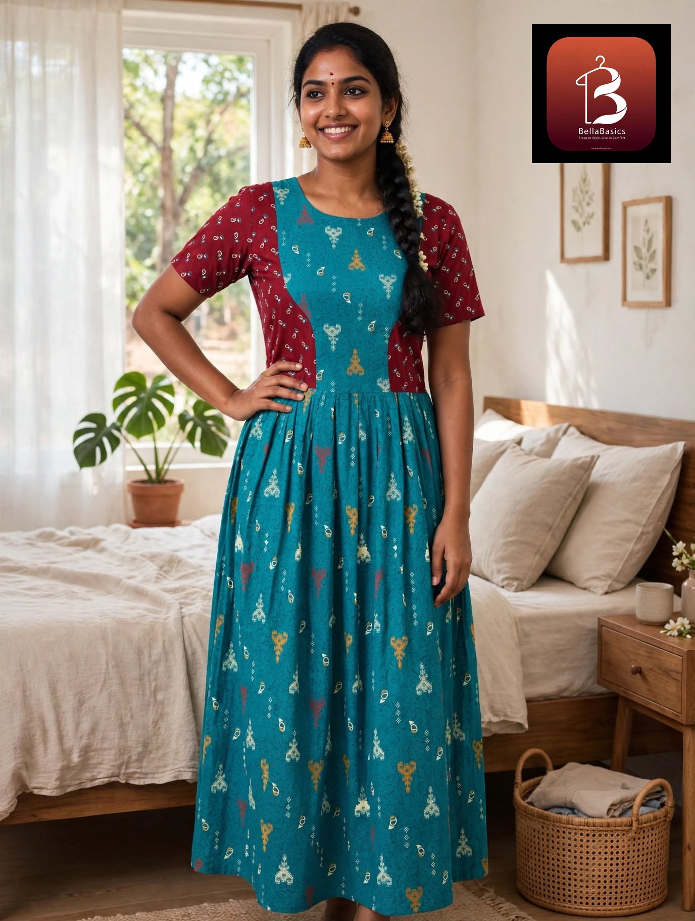 Women's Premium - Frock Nighty( Double - Style 5
