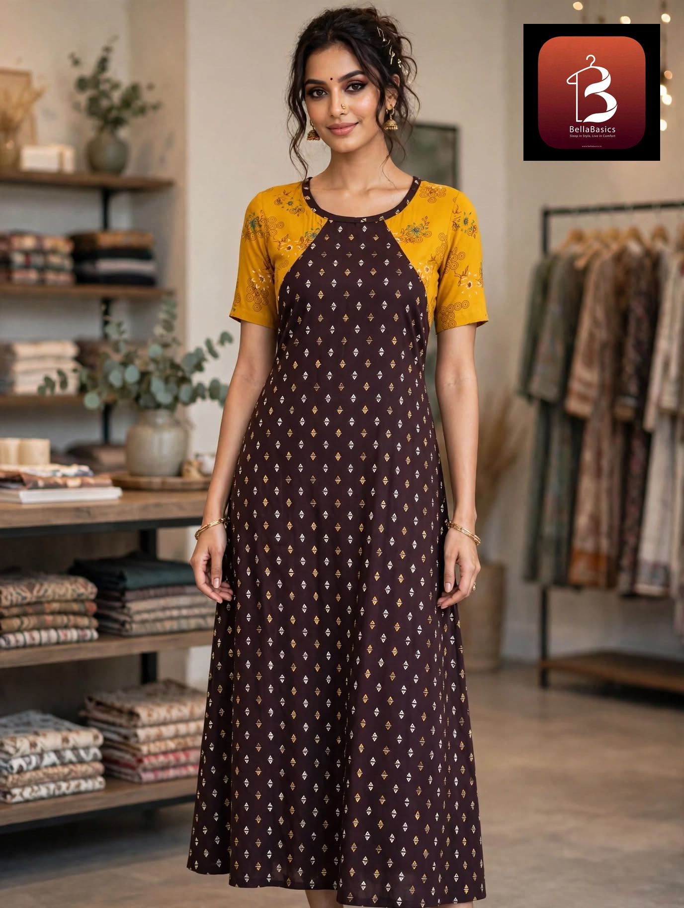 Women's Premium - Frock Nighty( Double - Style 1