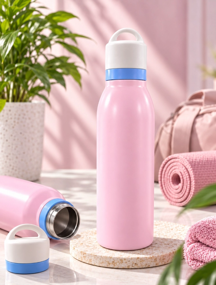 Matte Light Pink Premium Double Walled Vacuum Insulated Water Bottle