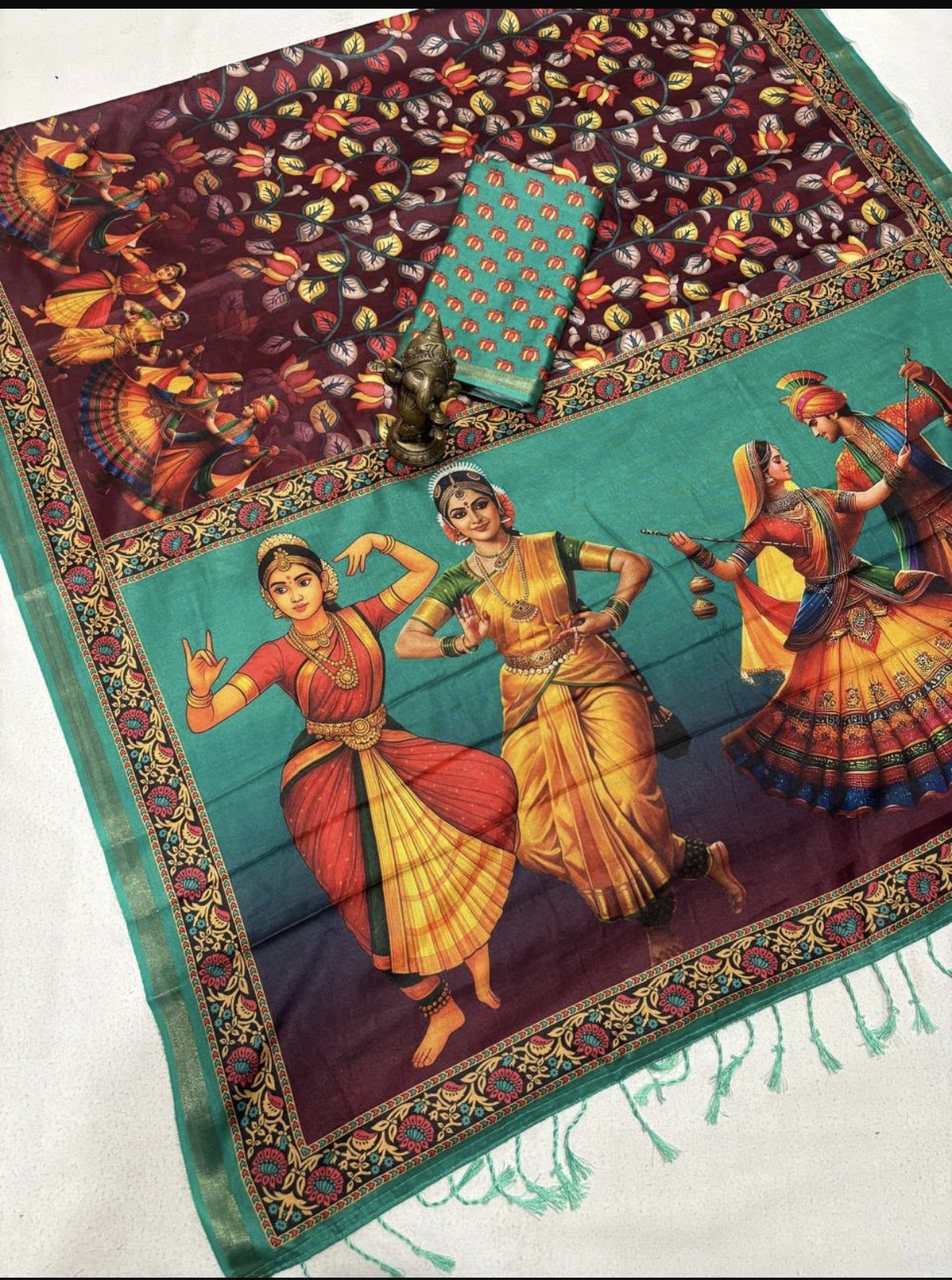Fancy cotton sarees - Style 1