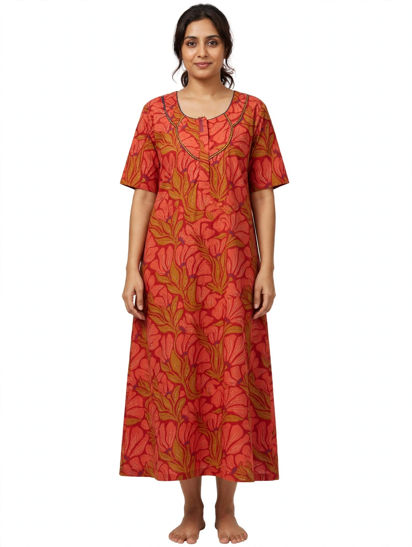 Women's Premium - Nighty with zip - Style 8