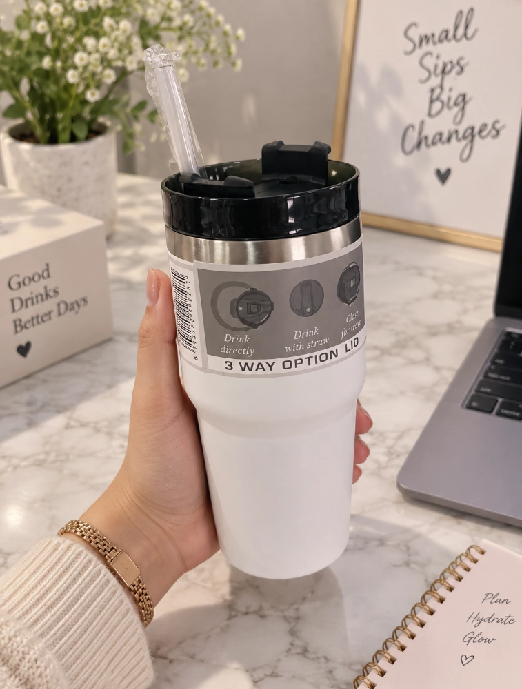 Beverage Cup Or Tumbler White 600ML