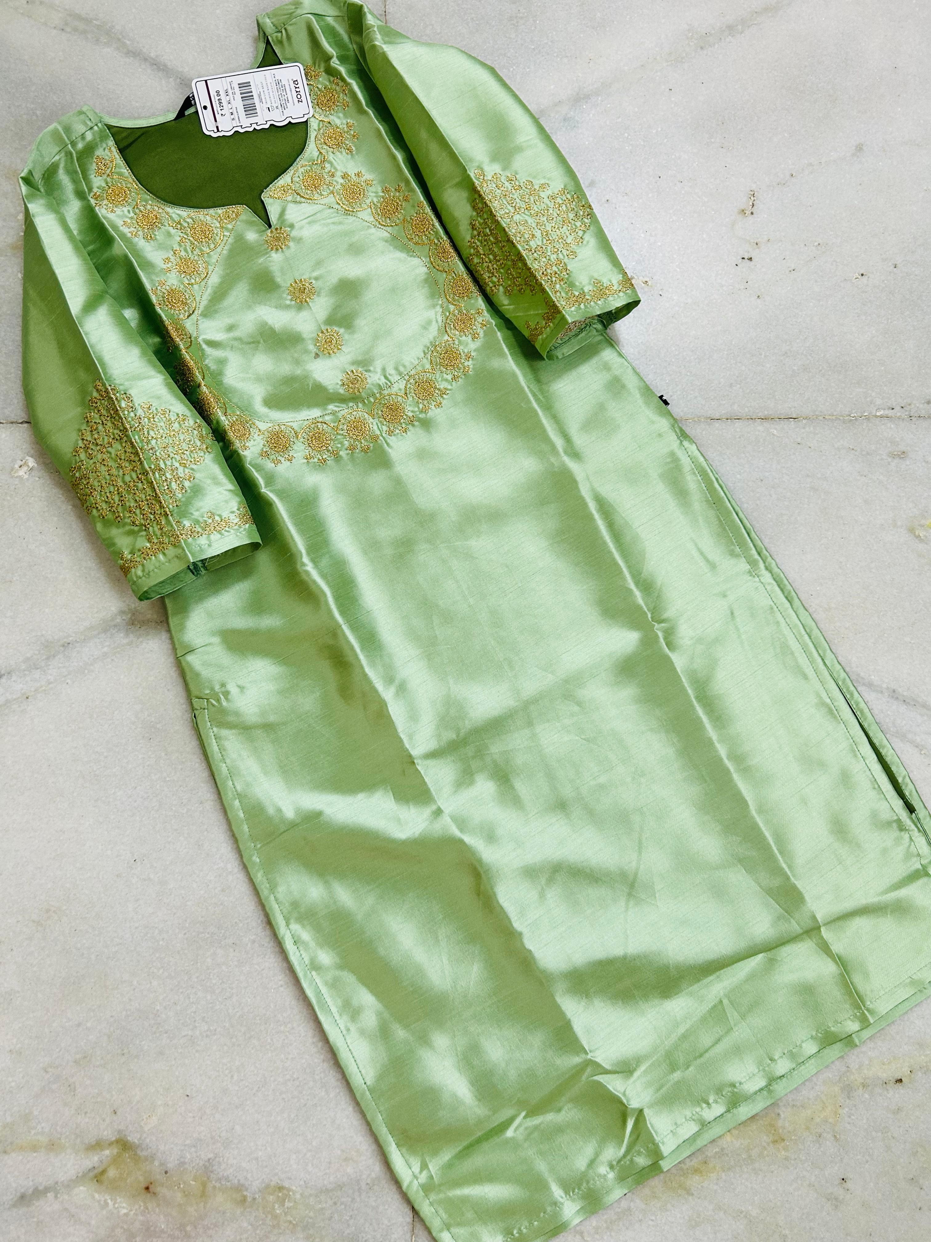 Women premium Tussar silk kurti