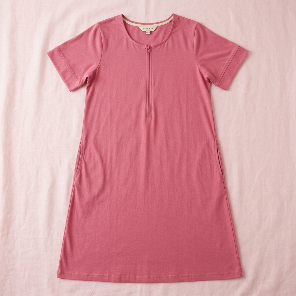 Feeding Nighty - Rose Pink with Pockets