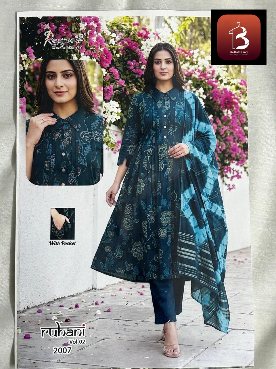 Premium 3 PC's Collar Neck  Kurties Set  - Style 2