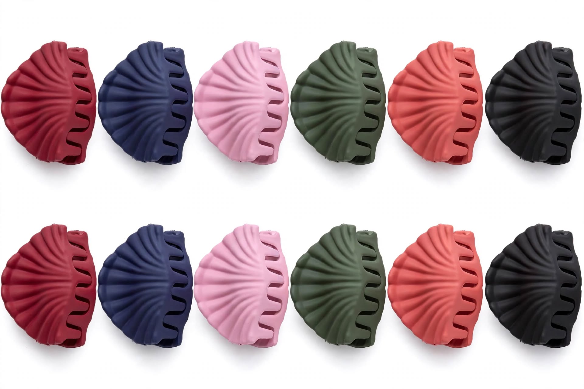 BellaBasics Muti color shell Hair Clip (12PC ) 