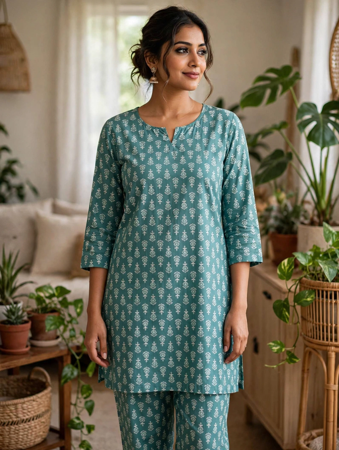 Women's Premium - night pyjama without zip - Style 4