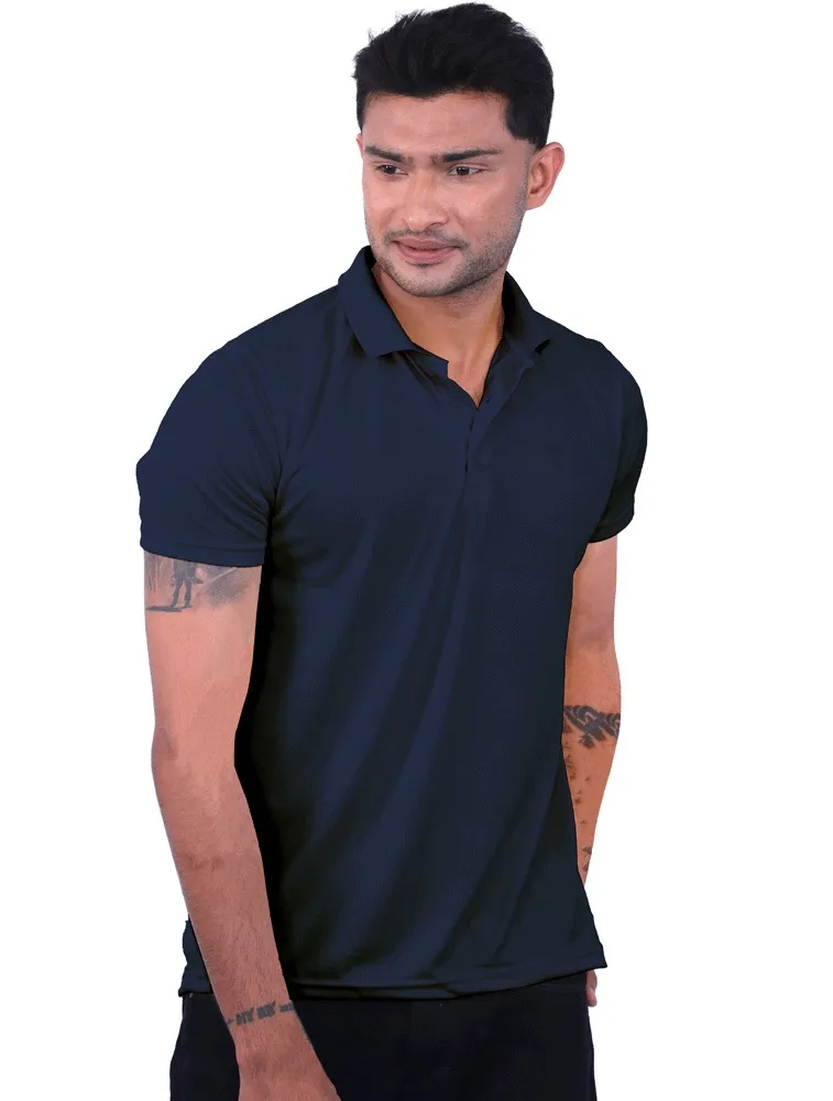 Navy Blue Selina Half Sleeve 150GSM Polo Tshirts