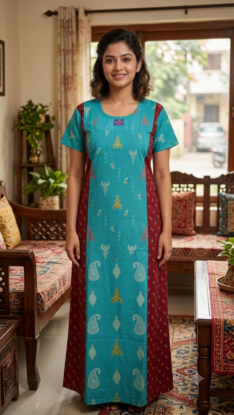 Women's Premium - Frock Nighty( Double - Style 5