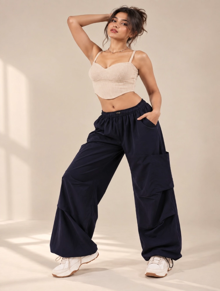 Navy Blue Air Parachute Pant