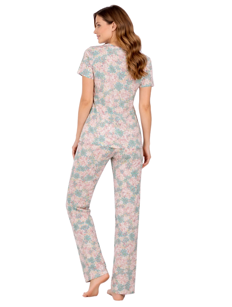 Baby Peach Women Cotton Printed Night Suit Set