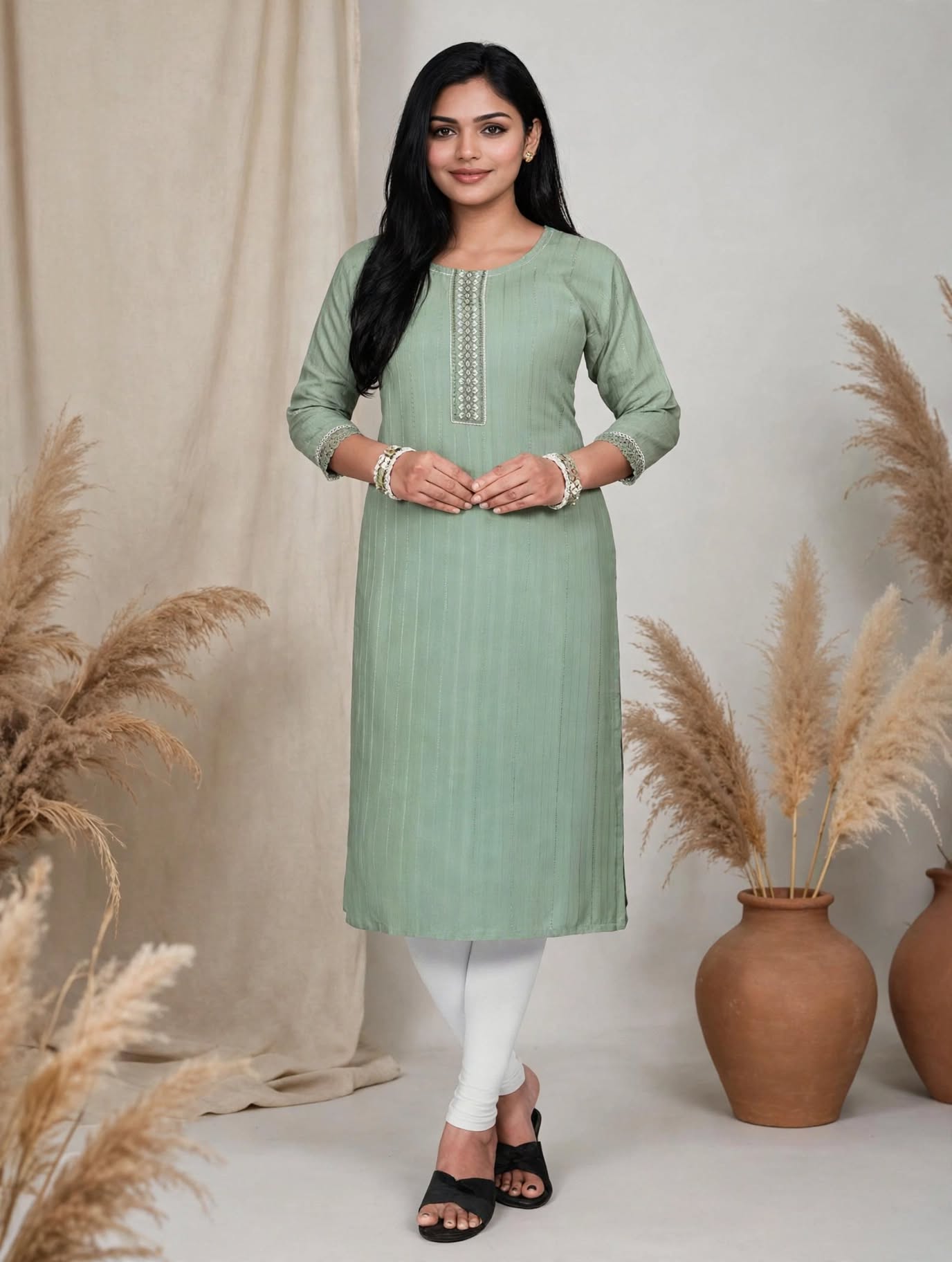 women  straight cut kurta - Style 4