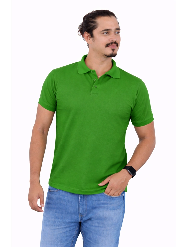 Grass Green Dri Fit Mars Polo Half Sleeve 200GSM Tshirts