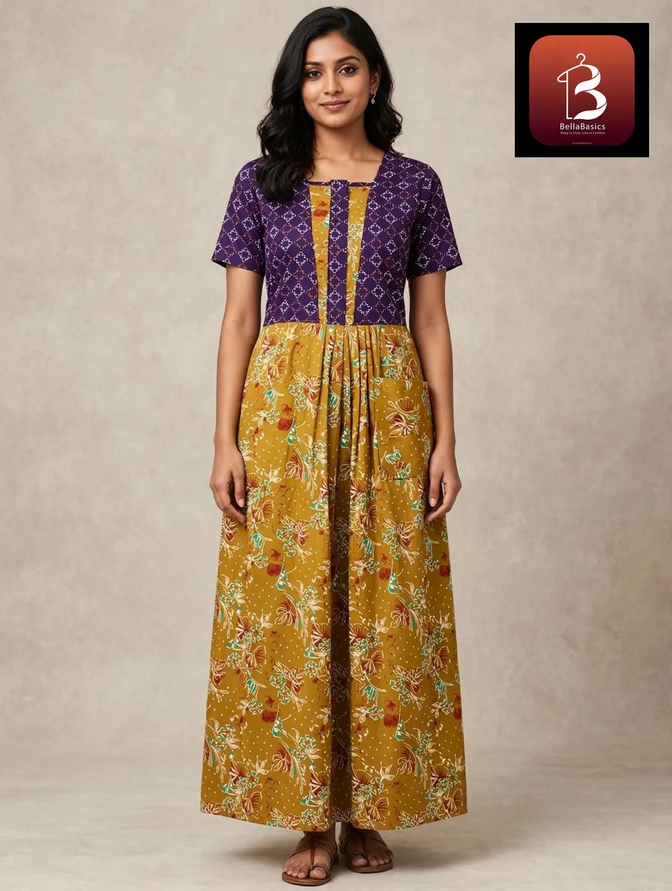 Women's Premium - Frock Nighty With zip and Front Pocket  - Style 6