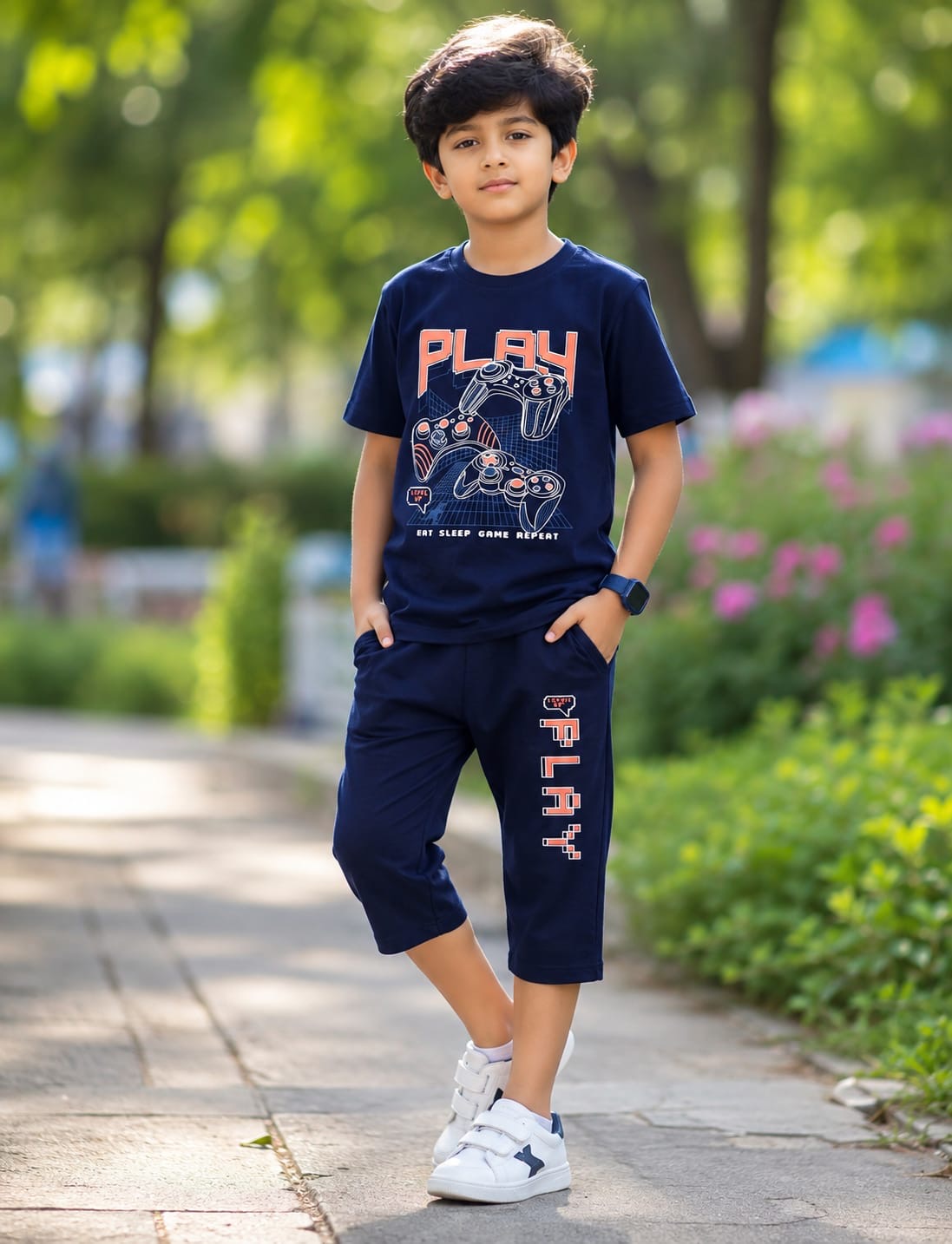 Boys Cotton 3/4 Set (Bio Wash )  - 828534c6 eac3 48b2 9f3b 600b9e275be3