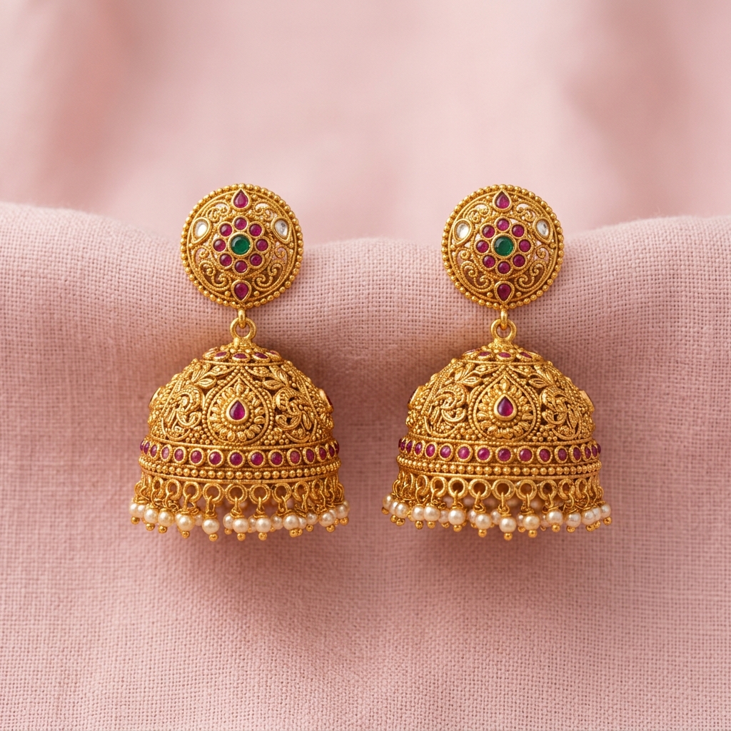 Jimmikki Earrings - Gold Tone