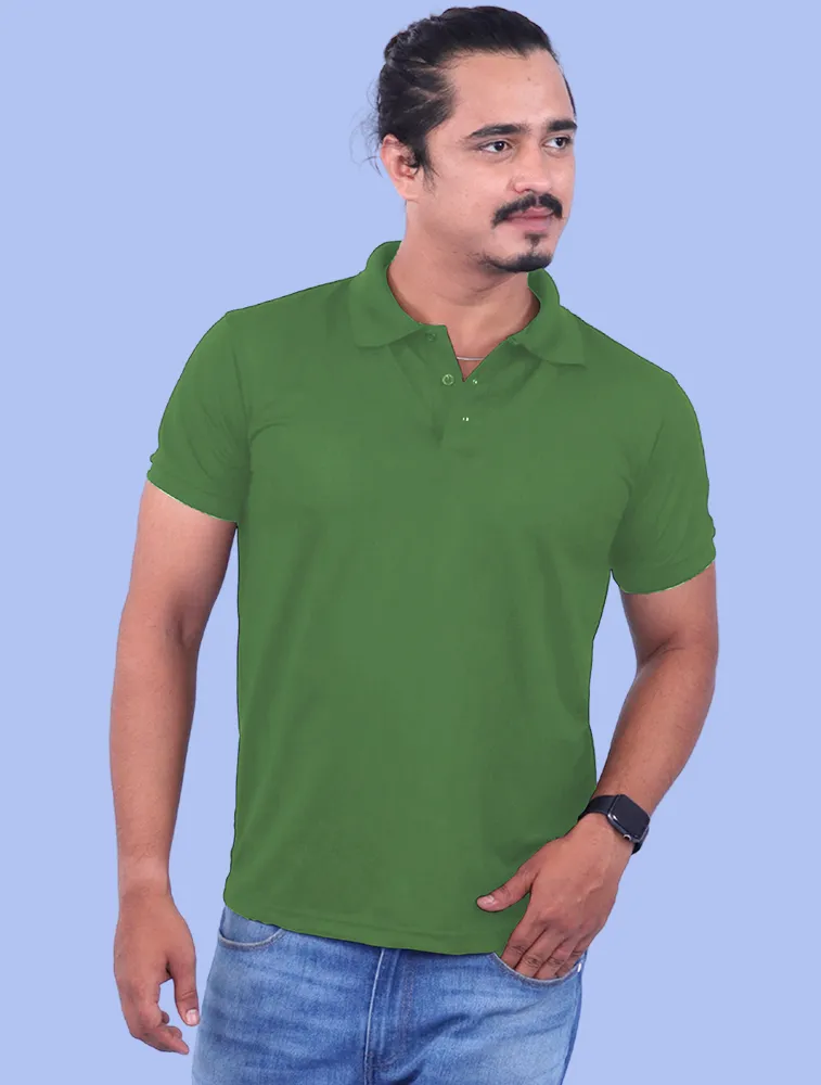 Kiwi Green Dri Fit Mars Polo Half Sleeve 200GSM T-shirts
