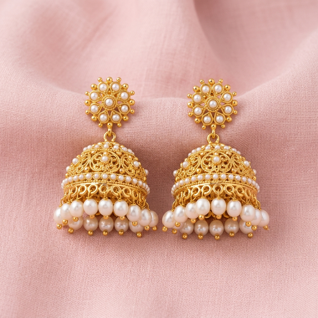 Jimmikki Earrings - Pearl Drop