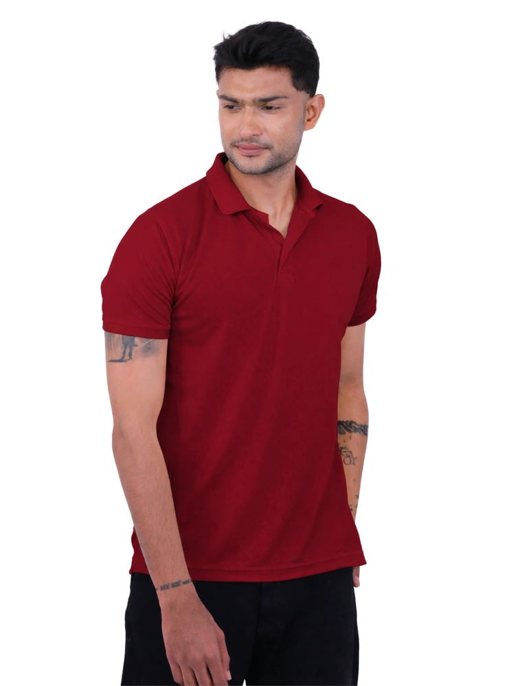Maroon Selina Half Sleeve 150 GSM Polo Tshirts
