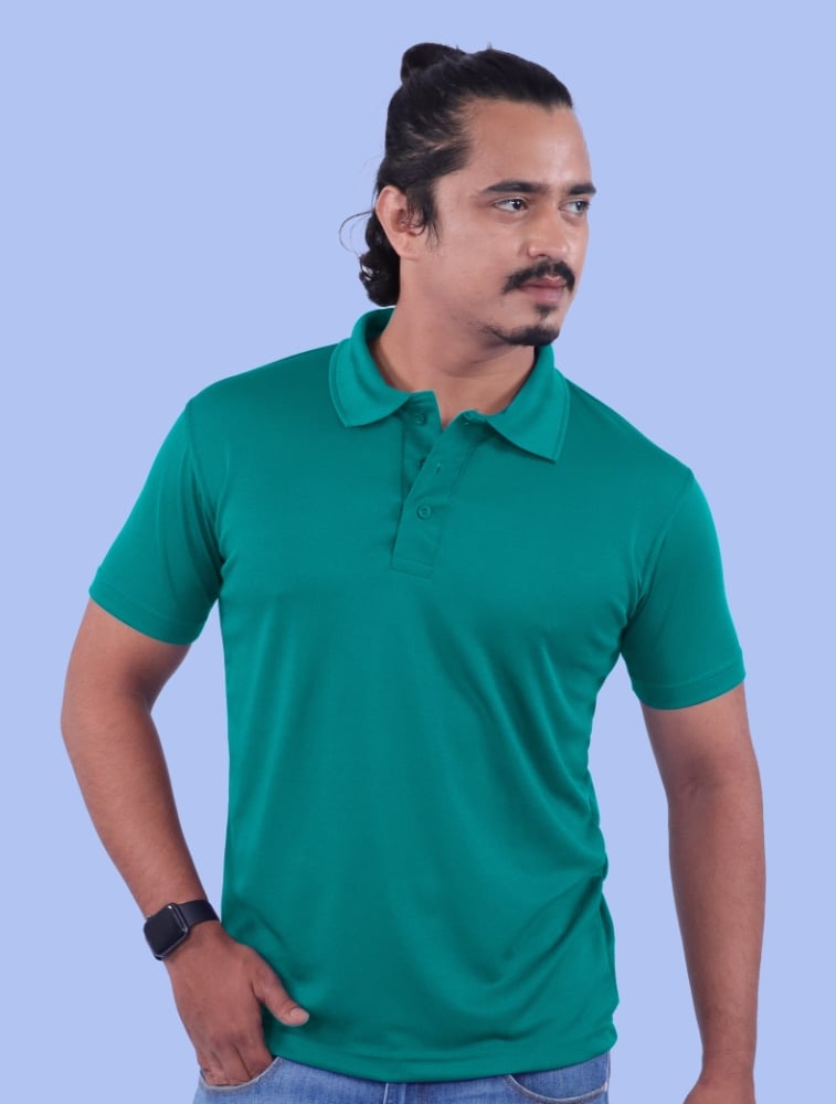 Teal Dri Fit Mars Polo Half Sleeve 200GSM T-shirts
